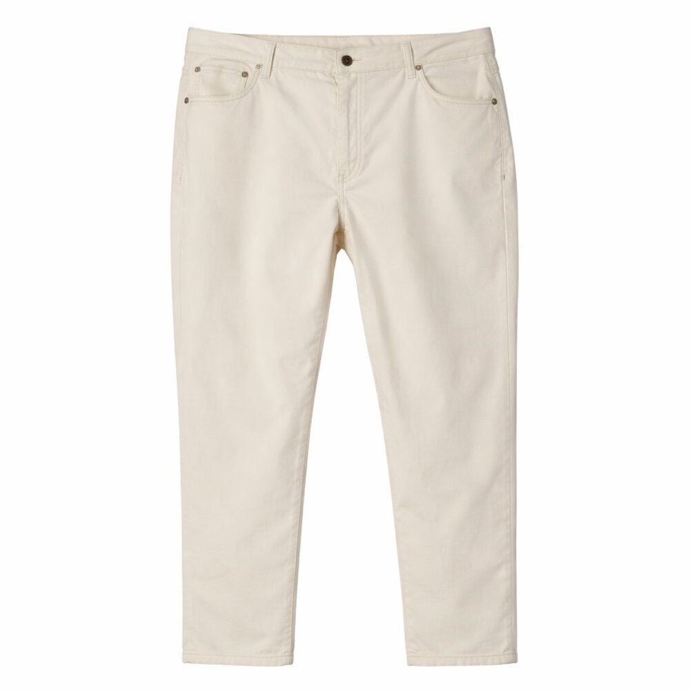 DENIM 24/7 Cream Jeans Plus Size 24W